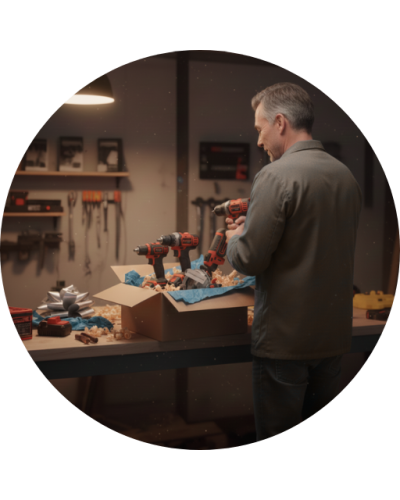 gereedschap cadeau sfeer afbeelding cadeau uitpakken